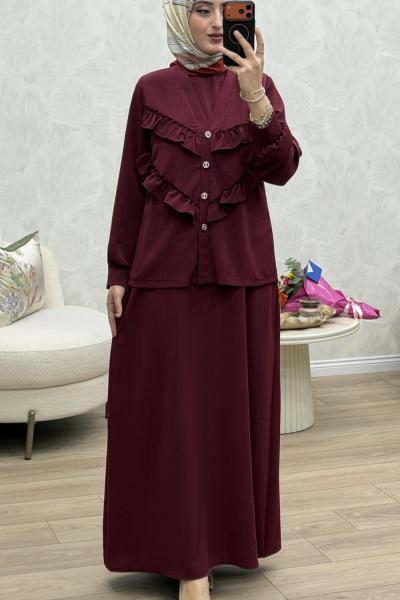 Arzu Elbise Bordo