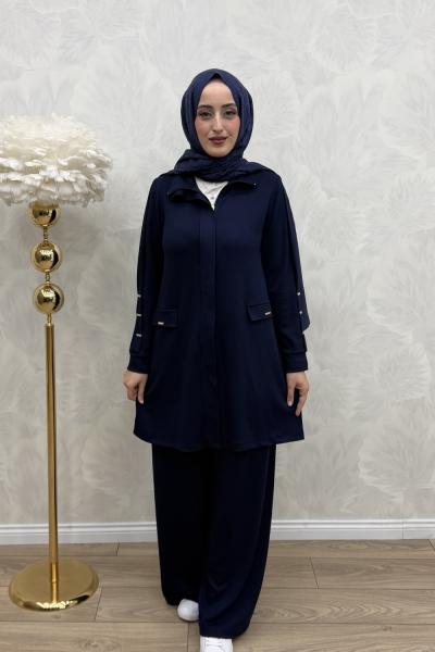Ela Takım Lacivert