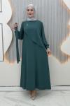 Afitap Elbise Mint Yeşili