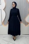 Asya Elbise Lacivert