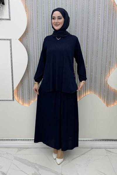 Bilsen Etekli Takım Lacivert