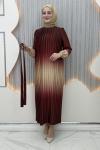 Birce elbise  Bordo