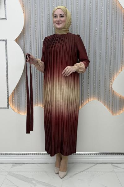Birce elbise  Bordo