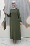 Büşra Elbise Haki