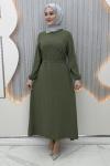 Büşra Elbise Haki