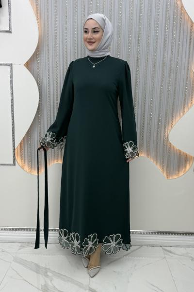 Çiçek Abiye Zümrüt