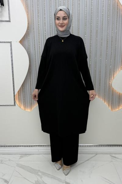 Derin Triko Takım Siyah