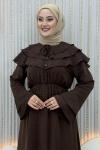 Dilay Elbise Kahverengi