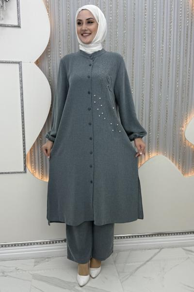 Duha taşlı takım Mint Yeşili