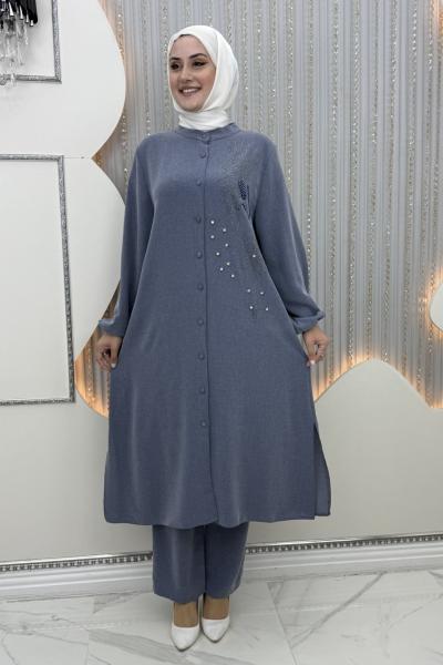 Duha taşlı takım Mavi