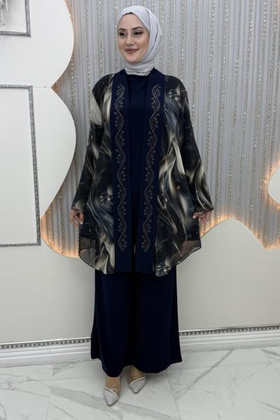 Efsa Pantolonlu Takım Lacivert