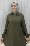 Elanur Pantolonlu Takım  Haki