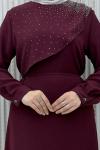 Elmas Elbise Bordo