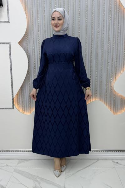 Eyşan elbise Lacivert
