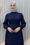 Eyşan elbise Lacivert