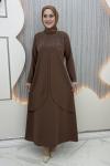 Ezgin elbise Kahverengi