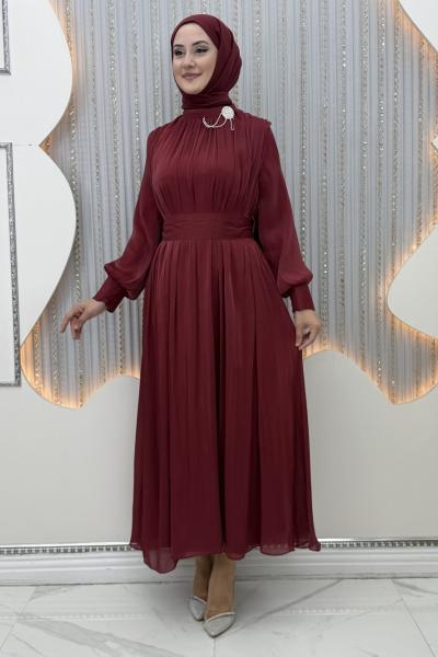 Gülcan Abiye Bordo