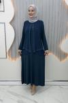 Hadise elbise Petrol Mavisi