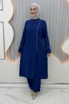 Hande Pantolonlu Takım Lacivert