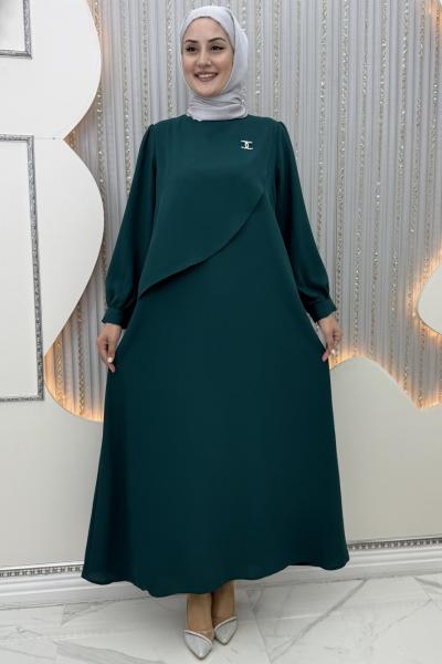 Jasmin elbise Zümrüt