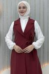 Kader Pantolonlu 3’lü Takım  Bordo