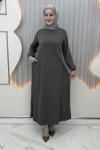 Kamer Elbise Gri