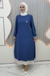 Katarina çift katlı elbise Mavi