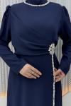 Kışmasalı Abiye Lacivert