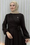 Lalezar Elbise Kahverengi