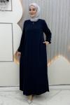 Leyla Elbise Lacivert