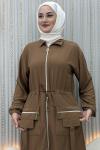 Mihsen pantolonlu takım  Camel