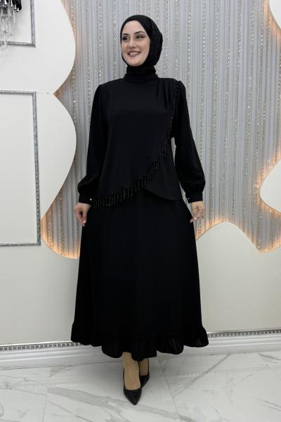 Nazik etekli takım Siyah