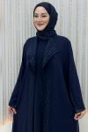 Nefsun Elbiseli Hırka  Lacivert