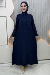 Nepal zincirli elbise Lacivert