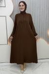 Nepal zincirli elbise Kahverengi