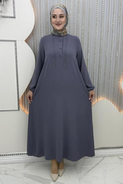 Nepal zincirli elbise Gri