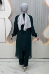 Parlayan Pantolonlu Takım Zümrüt