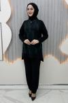 Sevilay Pantolonlu Takım Siyah