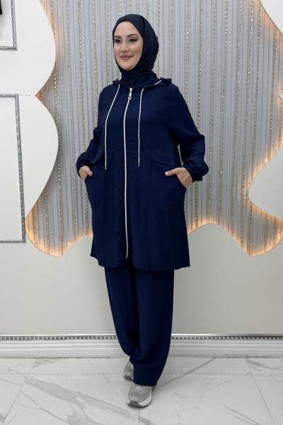 Simge Pantolonlu Takım  Lacivert