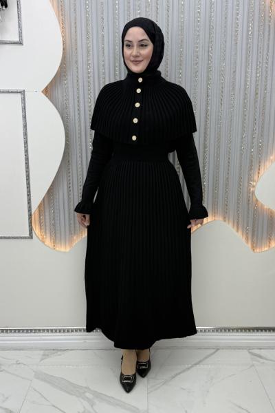 Sümbül Triko Elbise Siyah