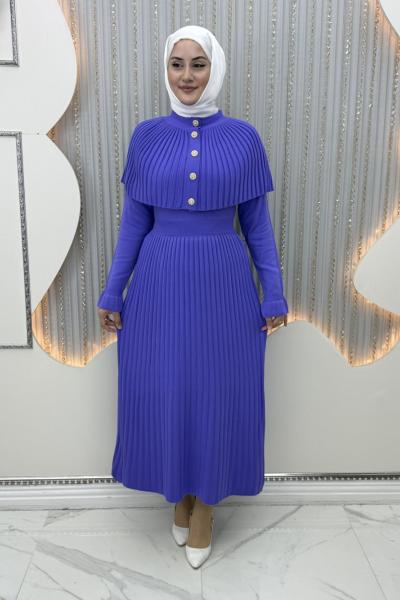 Sümbül Triko Elbise Mor