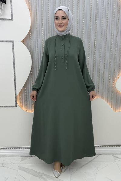 Vegan Elbise Haki