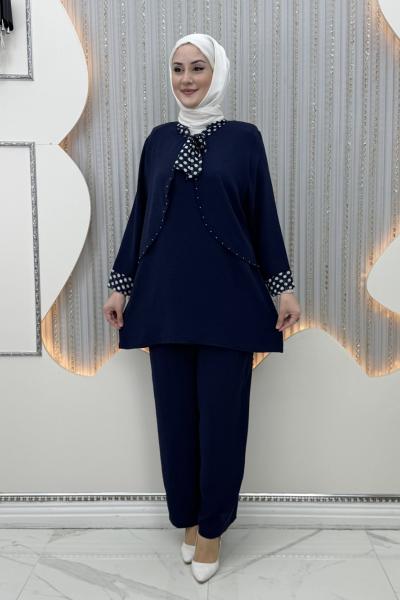 Vuslat Pantolonlu Takım Lacivert