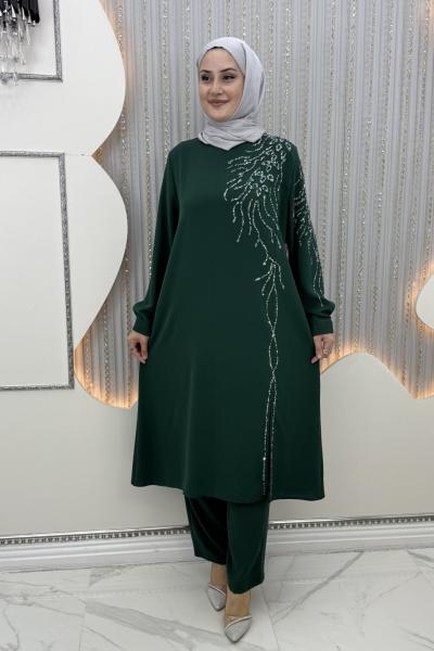 Yakut Taşlı Takım Zümrüt