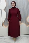 Yeni Parla Elbise Bordo
