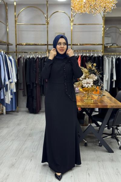 Belinay Abiye Elbise Siyah