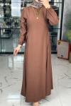 Dina Elbise-Kahverengi