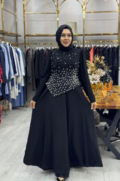 Esra Abiye Elbise Siyah