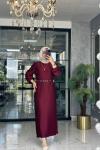 Gökçen Elbise-Bordo