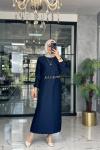 Gökçen Elbise-Lacivert